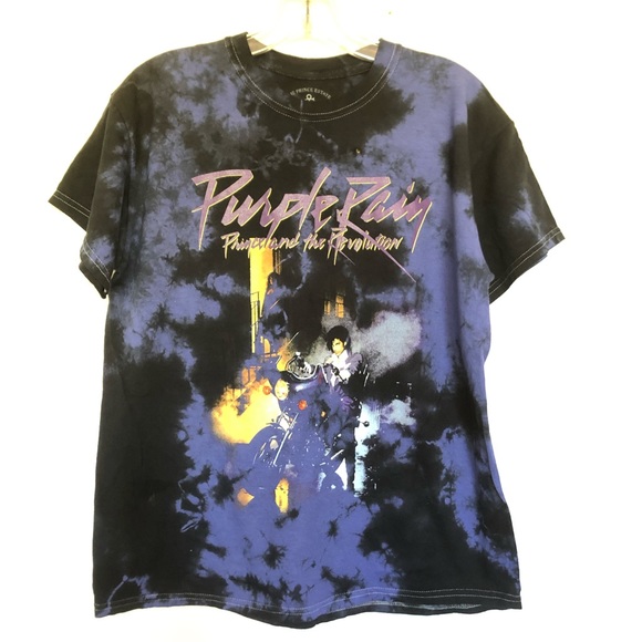 Prince Purple Rain Tie Dye T Shirt - Picture 1 of 5